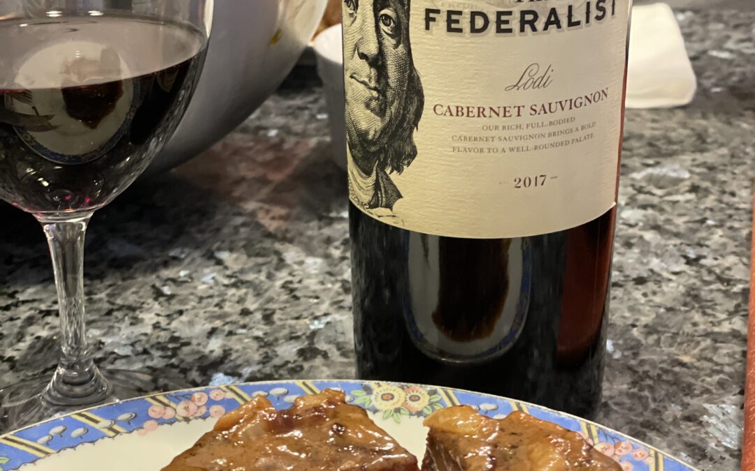 Federalist Cabernet Sauvignon Paired with Westholme Wagu Filet of Ribeye from Gold Belly